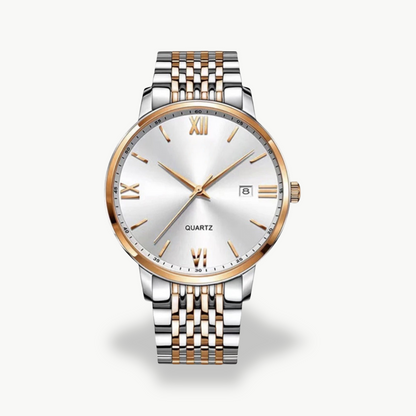 Men's Quartz Watch with Metal Band