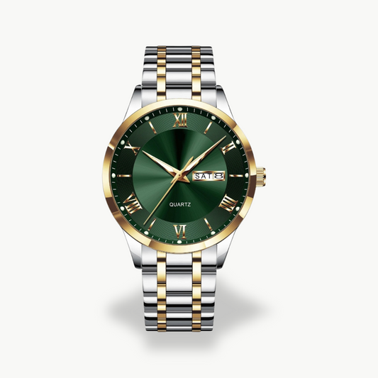 Men's Quartz Watch with Metal Band