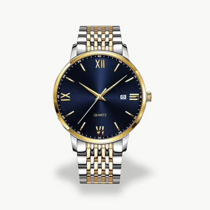 Men's Quartz Watch with Metal Band