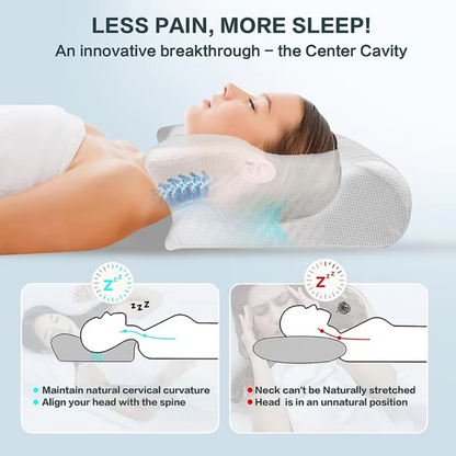 Cervical Support Pillow with Ergonomic Orthopedic Design | Luxenique