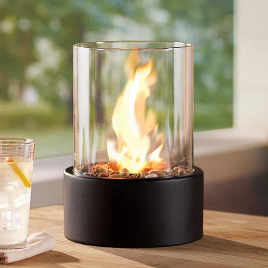 GlowLuxe Portable Table Fire Lantern | Luxenique