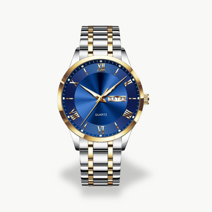 Men's Quartz Watch with Metal Band