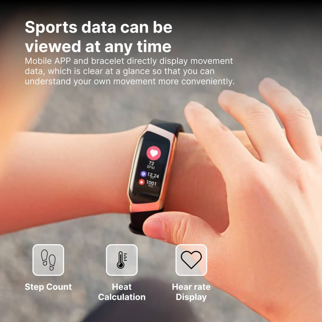 Smartwatch with Heart Rate and Blood Pressure Monitoring | Luxenique