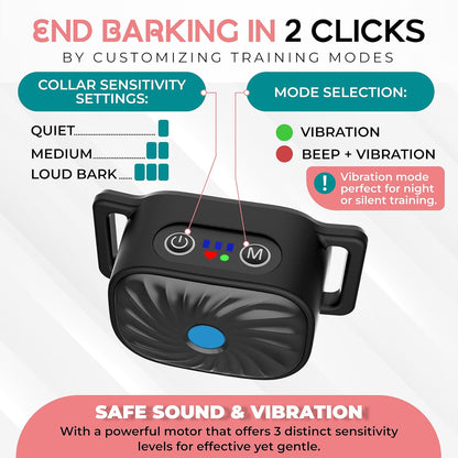 Anti-Bark Collar for Small Dogs | Luxenique