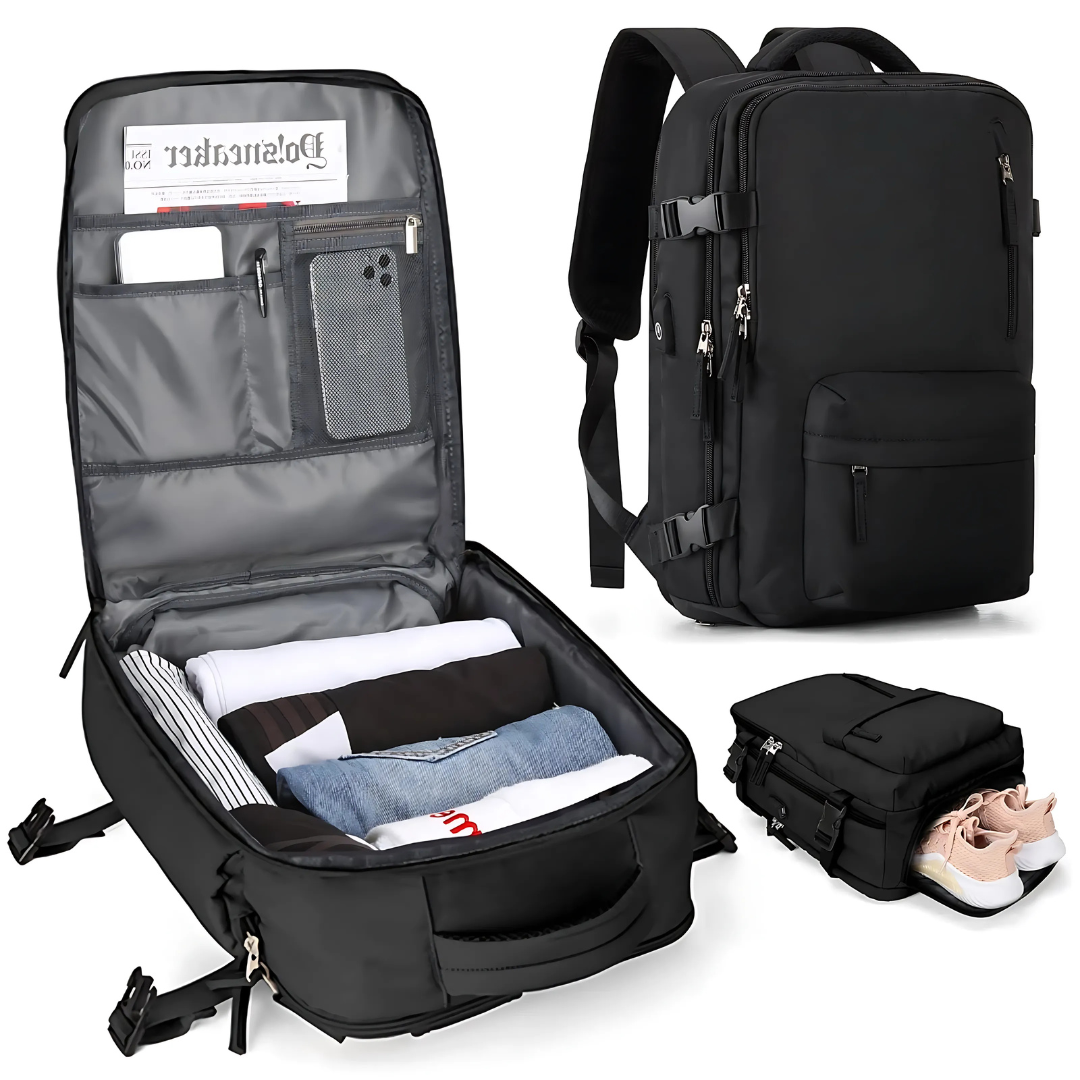 Waterproof Travel Backpack with USB Charger | Luxenique