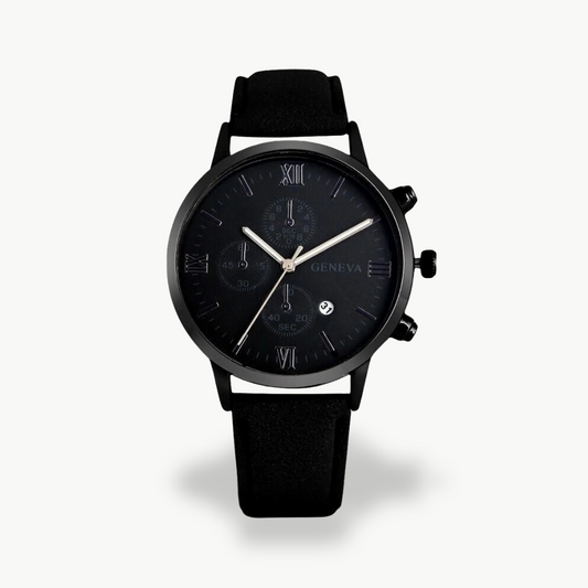 Men's Chronograph Watch - Leather Strap | Luxenique