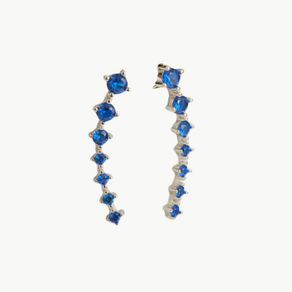 Sterling Silver Zircon Stud Earrings | Luxenique
