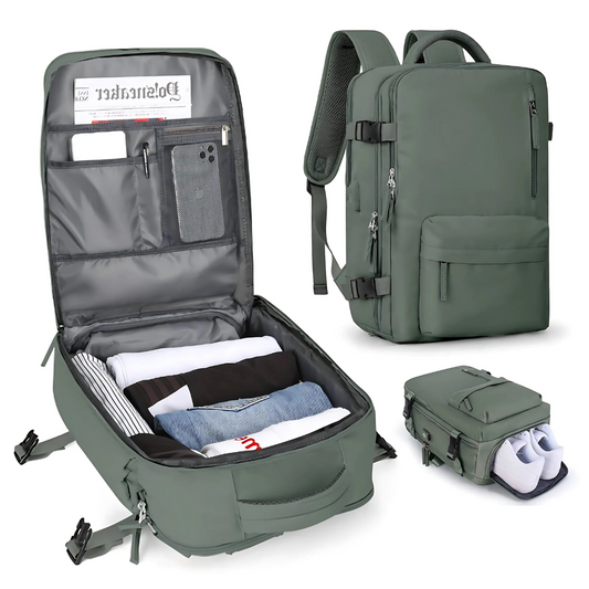 Waterproof Travel Backpack with USB Charger | Luxenique