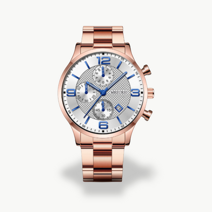 Men's Luxury Fashion Chronograph Watch - Stainless Steel | Luxenique